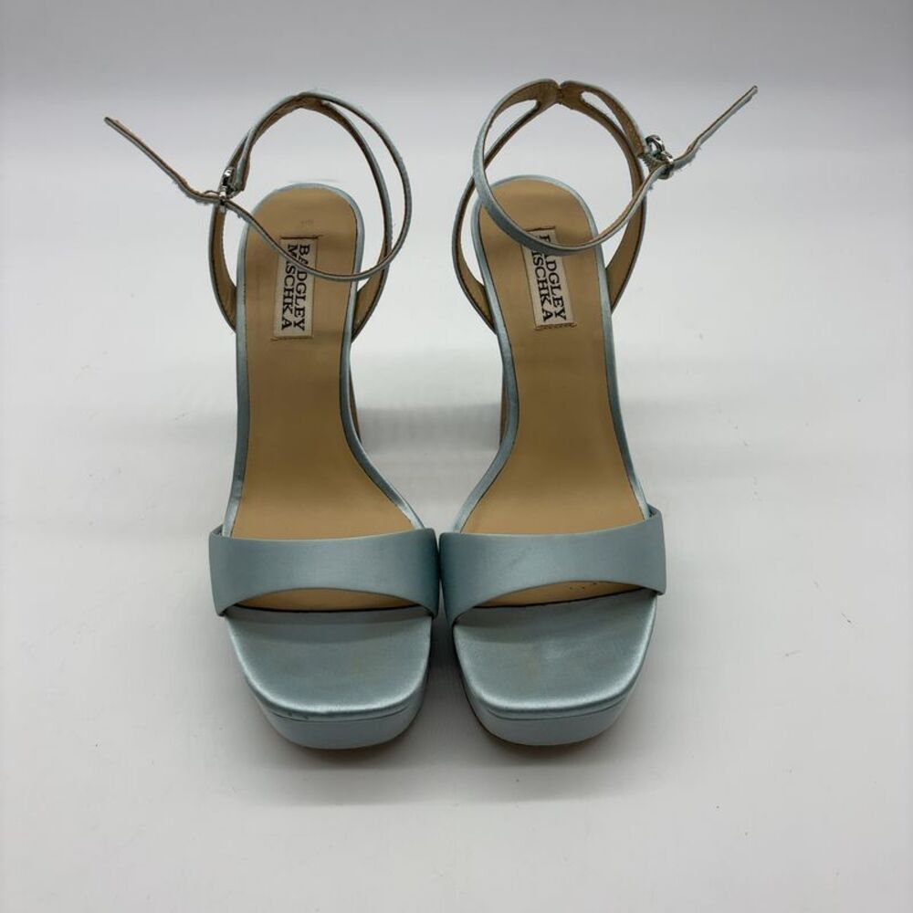 Badgley Mischka Satin Platform Sandals - Picture 1 of 7